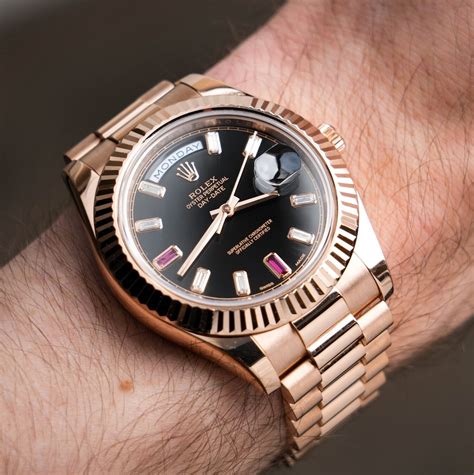 rose gold mens rolex watch replica|rolex rose gold 40mm president.